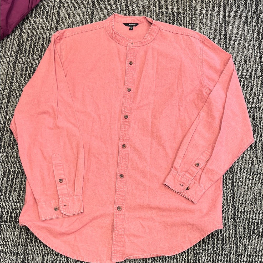 J. PETERMAN IRISH PUB SHIRT RED LADCORE INDIANA JONES VIBES! MENS LG